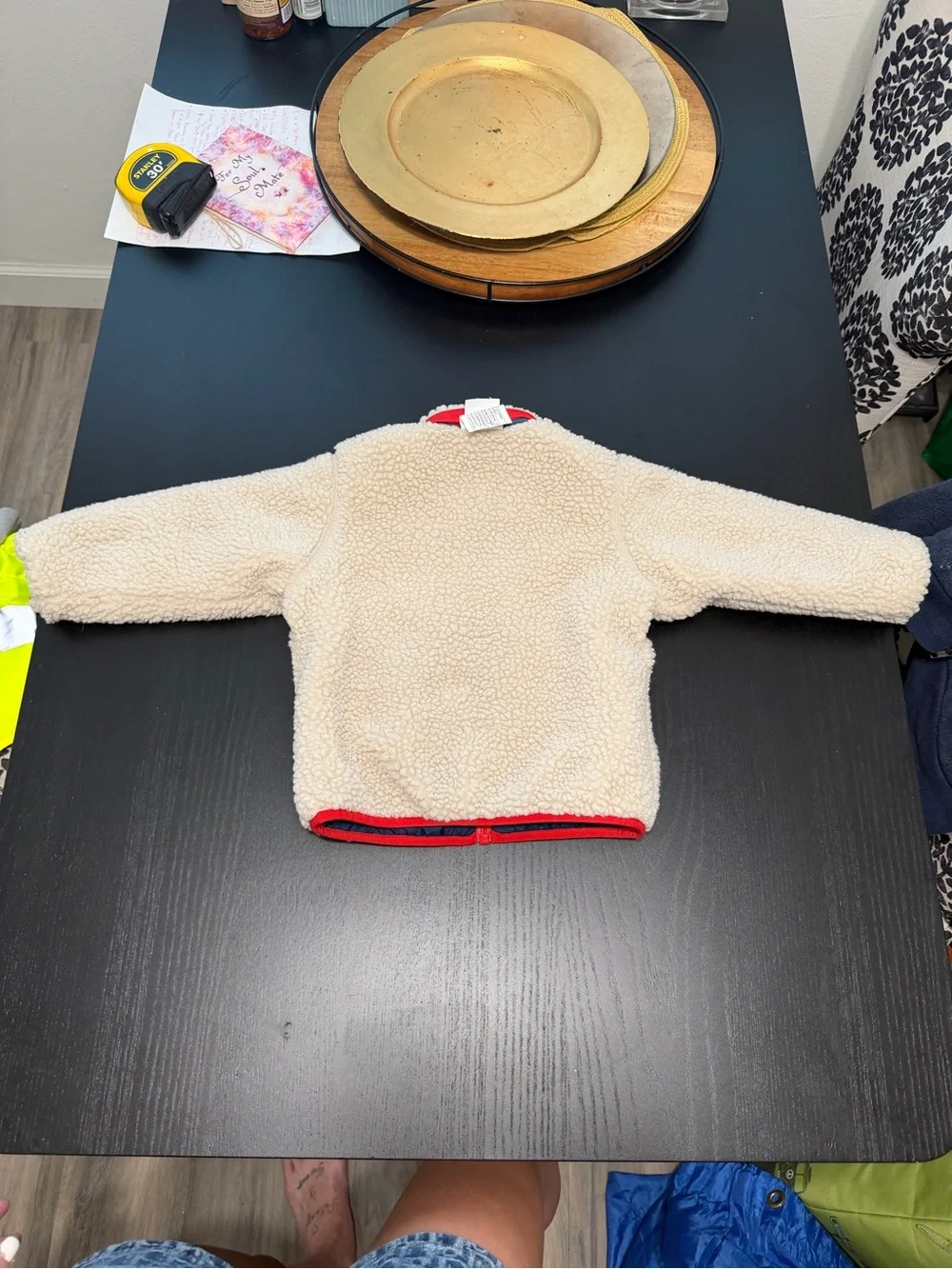 Patagonia Navy and Red Kids Puffer Jacket